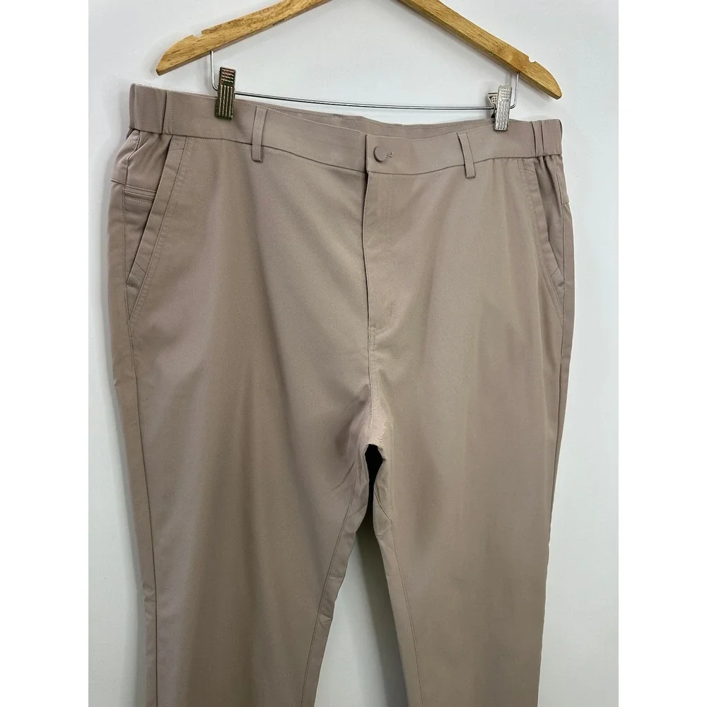 Jack Archer Jetsetter Tech Pants 38 x 32 Oak Khaki Straight Fit Performance Golf - Picture 3 of 11